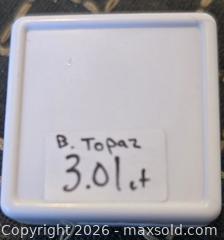 MaxSold Auction: Loose Blue Topaz Gemstone, 3.01 ct - New Westminster (British Columbia, Canada) SELLER MANAGED Reseller Online Auction - Canfor Avenue