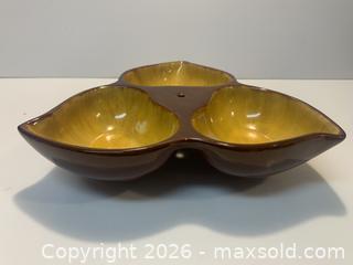 MaxSold Auction: Mid-Century Ceramic Divided Serving Dish, 3 Compartments - New Westminster (British Columbia, Canada) SELLER MANAGED Reseller Online Auction - Canfor Avenue