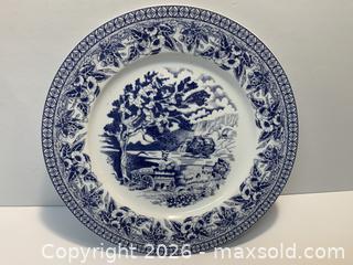 MaxSold Auction: Royal Heritage Collection Blue & White Country Cottage Dinner Plate - New Westminster (British Columbia, Canada) SELLER MANAGED Reseller Online Auction - Canfor Avenue