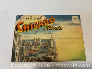 MaxSold Auction: Set of 4 Souvenir Postcards: Chicago, NYC, Racine, Montana - New Westminster (British Columbia, Canada) SELLER MANAGED Reseller Online Auction - Canfor Avenue