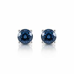 MaxSold Auction: 14K White Gold Round Cut Blue Diamond Stud Earrings (0.90 ctw) with recent apprasial - Beckwith (Ontario, Canada) SELLER MANAGED Reseller Online Auction - Ridgemont Drive