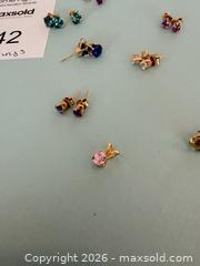 MaxSold Auction: 14k Stud Earrings & Pendant Lot, Assorted Colored Stones, 10+ - Langford (British Columbia, Canada) PARTNER MANAGED Estate Sale Online Auction - Leigh Road