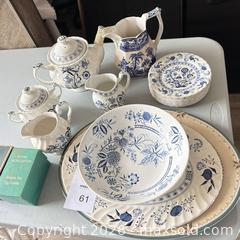 MaxSold Auction: Assorted Blue & White Porcelain and Ceramic Dinnerware & Tea Set - Langford (British Columbia, Canada) PARTNER MANAGED Estate Sale Online Auction - Leigh Road
