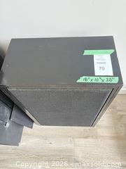 MaxSold Auction: Pair of Black Floor-Standing Speakers with Stereo Receiver Components - Langford (British Columbia, Canada) PARTNER MANAGED Estate Sale Online Auction - Leigh Road