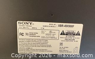 MaxSold Auction: Sony XBR-49X900F 48 inch 4K HDR Smart LED TV - Langford (British Columbia, Canada) PARTNER MANAGED Estate Sale Online Auction - Leigh Road