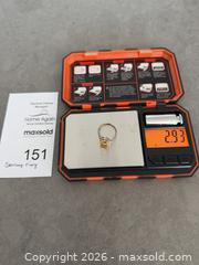 MaxSold Auction: Sterling Silver Citrine Solitaire Ring Size 7 - Langford (British Columbia, Canada) PARTNER MANAGED Estate Sale Online Auction - Leigh Road