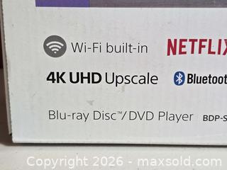 MaxSold Auction: M105 - Sony Blu-ray/DVD Player BDP-S6700 - New - Oshawa (Ontario, Canada) SELLER MANAGED Reseller Online Auction - Meadow Street