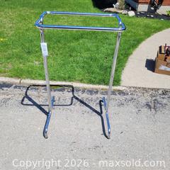 MaxSold Auction: (103) chrome double bar clothing rack - Strathroy-Caradoc (Ontario, Canada) SELLER MANAGED Downsizing Online Auction - Strathroyal Avenue