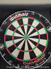 MaxSold Auction: New Winmau Diamond professional dartboard with cabinet and darts - Toronto (Ontario, Canada) SELLER MANAGED Downsizing Online Auction - King Street West (CONDO)