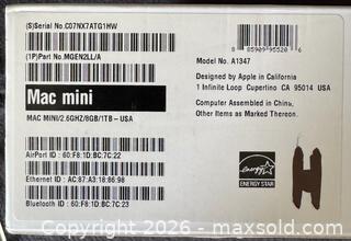 MaxSold Auction: Mac Mini (2014 - model A1347) #1 - Bremerton (Washington, USA) SELLER MANAGED Estate Sale Online Auction - Burwell Street