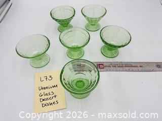 MaxSold Auction: Uranium Glass Dessert Bowls - Bremerton (Washington, USA) SELLER MANAGED Estate Sale Online Auction - Burwell Street