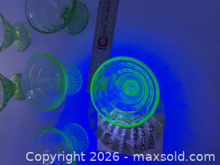 MaxSold Auction: Uranium Glass Dessert Bowls - Bremerton (Washington, USA) SELLER MANAGED Estate Sale Online Auction - Burwell Street