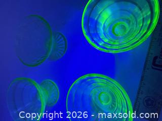 MaxSold Auction: Uranium Glass Dessert Bowls - Bremerton (Washington, USA) SELLER MANAGED Estate Sale Online Auction - Burwell Street