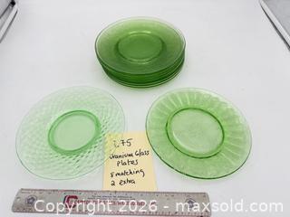 MaxSold Auction: Uranium Glass Plates - Bremerton (Washington, USA) SELLER MANAGED Estate Sale Online Auction - Burwell Street