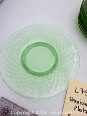 MaxSold Auction: Uranium Glass Plates - Bremerton (Washington, USA) SELLER MANAGED Estate Sale Online Auction - Burwell Street