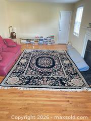 MaxSold Auction: 9 x 12 ft Oriental/Persian Wool Area Rug, Black Medallion - Lower Merion Township (Pennsylvania, USA) SELLER MANAGED Downsizing Online Auction - James Road