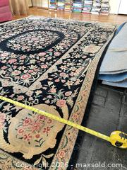 MaxSold Auction: 9 x 12 ft Oriental/Persian Wool Area Rug, Black Medallion - Lower Merion Township (Pennsylvania, USA) SELLER MANAGED Downsizing Online Auction - James Road