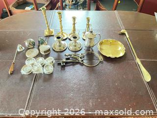 MaxSold Auction: Assorted Metal Decorative Tableware Lot - Lower Merion Township (Pennsylvania, USA) SELLER MANAGED Downsizing Online Auction - James Road