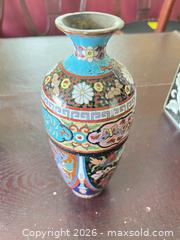 MaxSold Auction: Set of 3 Chinese Cloisonné & Ceramic Vases - Lower Merion Township (Pennsylvania, USA) SELLER MANAGED Downsizing Online Auction - James Road
