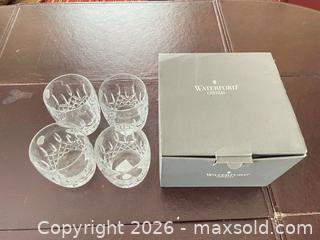 MaxSold Auction: Waterford Lismore Traditions Double Old Fashioned Glasses (Set of 4) - Lower Merion Township (Pennsylvania, USA) SELLER MANAGED Downsizing Online Auction - James Road