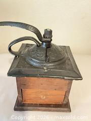 MaxSold Auction: Antique Wooden & Cast Iron Hand-Crank Coffee Grinder - Henderson (Nevada, USA) PARTNER MANAGED Estate Sale Online Auction - West Warm Springs Road