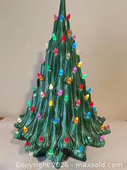 MaxSold Auction: Ceramic Green Christmas Tree Lamp with Multi-Color Lights - Henderson (Nevada, USA) PARTNER MANAGED Estate Sale Online Auction - West Warm Springs Road