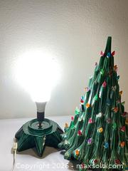 MaxSold Auction: Ceramic Green Christmas Tree Lamp with Multi-Color Lights - Henderson (Nevada, USA) PARTNER MANAGED Estate Sale Online Auction - West Warm Springs Road