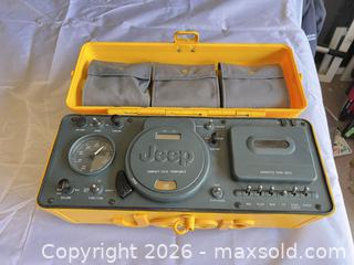 MaxSold Auction: Jeep Yellow Portable CD/Cassette Boombox - Henderson (Nevada, USA) PARTNER MANAGED Estate Sale Online Auction - West Warm Springs Road
