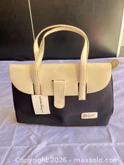 MaxSold Auction: Salvatore Ferragamo Canvas & Leather Trim Medium Tote Shoulder Bag - Henderson (Nevada, USA) PARTNER MANAGED Estate Sale Online Auction - West Warm Springs Road
