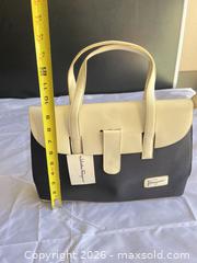 MaxSold Auction: Salvatore Ferragamo Canvas & Leather Trim Medium Tote Shoulder Bag - Henderson (Nevada, USA) PARTNER MANAGED Estate Sale Online Auction - West Warm Springs Road