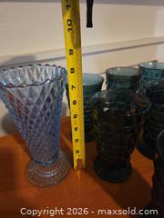 MaxSold Auction: Set of 9 Blue & Teal Textured Glass Drinking Glasses - Henderson (Nevada, USA) PARTNER MANAGED Estate Sale Online Auction - West Warm Springs Road