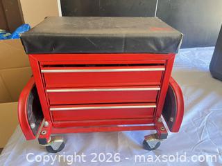 MaxSold Auction: Uline 4-Drawer Rolling Tool Chest, Red/Black - Henderson (Nevada, USA) PARTNER MANAGED Estate Sale Online Auction - West Warm Springs Road