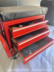 MaxSold Auction: Uline 4-Drawer Rolling Tool Chest, Red/Black - Henderson (Nevada, USA) PARTNER MANAGED Estate Sale Online Auction - West Warm Springs Road