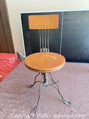 MaxSold Auction: Vintage Industrial Swivel Stool with Backrest - Henderson (Nevada, USA) PARTNER MANAGED Estate Sale Online Auction - West Warm Springs Road