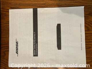 MaxSold Auction: Bose Solo 15/10 Series II TV Soundbar - Black - Chapel Hill (North Carolina, USA) PARTNER MANAGED Downsizing Online Auction -  Deerwood Court