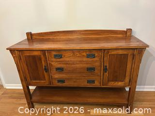 MaxSold Auction: Nichols & Stone Mission Oak Sideboard / Buffet / Server - Chapel Hill (North Carolina, USA) PARTNER MANAGED Downsizing Online Auction -  Deerwood Court