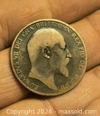 MaxSold Auction: 1904 Dark Toned King Edward Large Penny of England  - South Frontenac (Ontario, Canada) SELLER MANAGED Moving Online Auction - Battersea Road