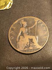 MaxSold Auction: 1904 Dark Toned King Edward Large Penny of England  - South Frontenac (Ontario, Canada) SELLER MANAGED Moving Online Auction - Battersea Road