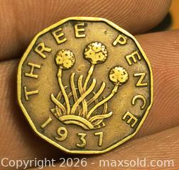 MaxSold Auction: 1937 3 pence coin England  - South Frontenac (Ontario, Canada) SELLER MANAGED Moving Online Auction - Battersea Road
