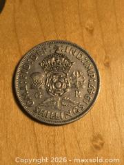 MaxSold Auction: 1947 2 Shilling Florin of England  - South Frontenac (Ontario, Canada) SELLER MANAGED Moving Online Auction - Battersea Road