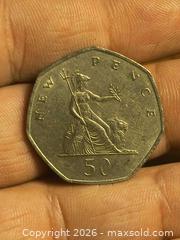 MaxSold Auction: 50 Pence Coin Large English  - South Frontenac (Ontario, Canada) SELLER MANAGED Moving Online Auction - Battersea Road