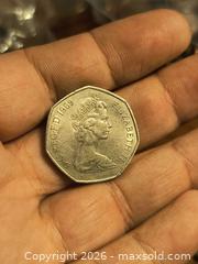 MaxSold Auction: 50 Pence Coin Large English  - South Frontenac (Ontario, Canada) SELLER MANAGED Moving Online Auction - Battersea Road