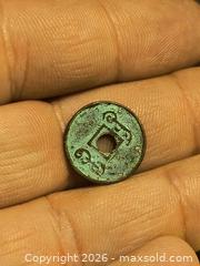 MaxSold Auction: Antique Bronze Small Chinese Cash Coin - South Frontenac (Ontario, Canada) SELLER MANAGED Moving Online Auction - Battersea Road