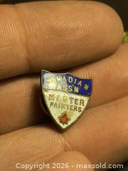 MaxSold Auction: Canadian Master Painters Association Sterling silver Enameld pin - South Frontenac (Ontario, Canada) SELLER MANAGED Moving Online Auction - Battersea Road