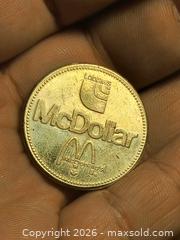 MaxSold Auction: McDollar Mcdonalds Lawblaws Coin - South Frontenac (Ontario, Canada) SELLER MANAGED Moving Online Auction - Battersea Road