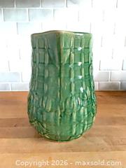 MaxSold Auction: Vintage Art Deco 9-Inch Green Climbing Rose Art Pottery Stoneware Pitcher, McCoy Pottery, USA - Toronto (Ontario, Canada) SELLER MANAGED Reseller Online Auction - Ellsworth Avenue