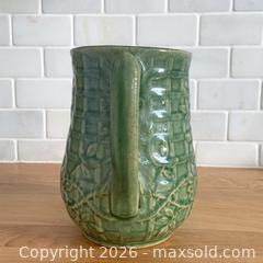 MaxSold Auction: Vintage Art Deco Green Climbing Rose Art Pottery Pitcher, McCoy Pottery, USA - Toronto (Ontario, Canada) SELLER MANAGED Reseller Online Auction - Ellsworth Avenue