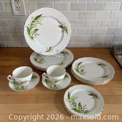 MaxSold Auction: Vintage Lily of The Valley Bone China Dinnerware, Adderley, England - Toronto (Ontario, Canada) SELLER MANAGED Reseller Online Auction - Ellsworth Avenue