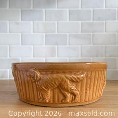 MaxSold Auction: Vintage Orange Stoneware Embossed Dog Breeds Bowl, Robinson Ransbottom Pottery Co., USA - Toronto (Ontario, Canada) SELLER MANAGED Reseller Online Auction - Ellsworth Avenue