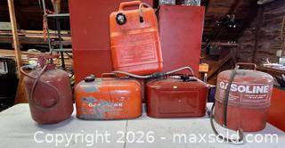 MaxSold Auction: Gas cans with gauges  - Hamlin (New York, USA) PARTNER MANAGED Estate Sale Online Auction - Lake Road North